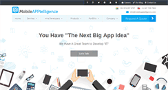 Desktop Screenshot of mobileapptelligence.com